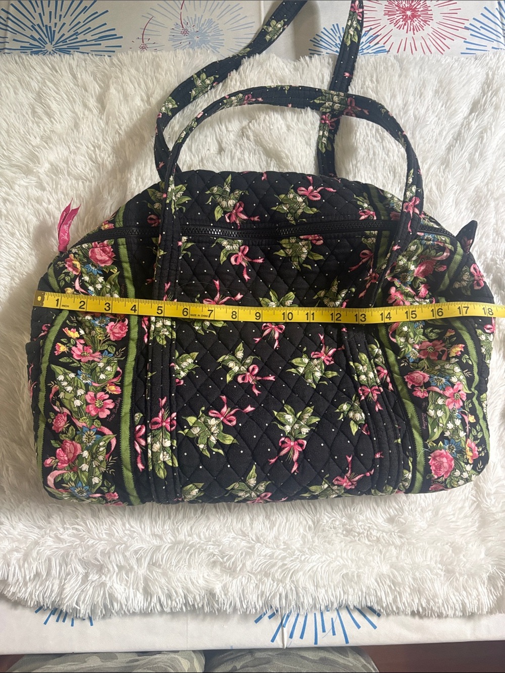 VERA BRADLEY MEDIUM DUFFLE IN NEW HOPE ( retired) print - Picture 6 of 8